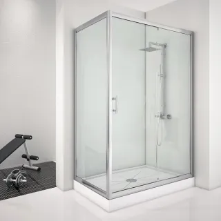 Душевой уголок Aquanet Alfa NAA1131 168418 140x80 см стекло прозрачное профиль хром